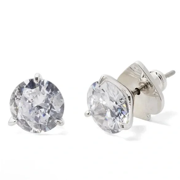 Kate Spade Brilliant Statements Tri-prong Stud Earrings - Picture 3 of 3